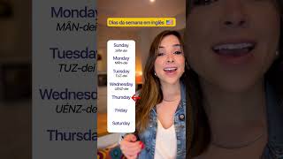 Os dias da semana em inglês (pronúncia)