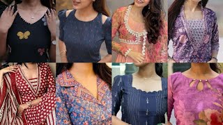 Trendy kurti neck designs/ kurti neck designs