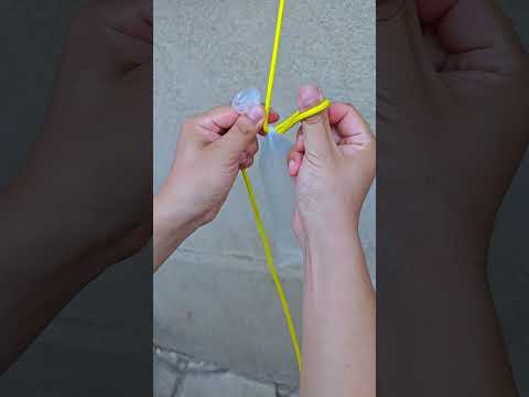 Tips for sealing pockets with ropes to prevent water leakage #knot