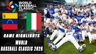 Italy Vs. Venezuela Final World Baseball Classic Game Highlights 2026