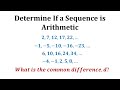 Understanding Arithmetic Sequences