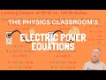 Electric Power and Resistance Concepts