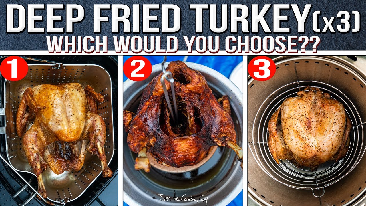 The best way to deep fry a thanksgiving turkey - we tried them all! 4k