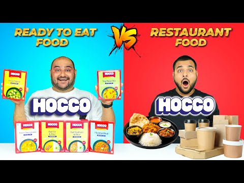 Hocco Ready To Eat Food Vs Hocco Restaurant Food Challenge | Viwa Food World