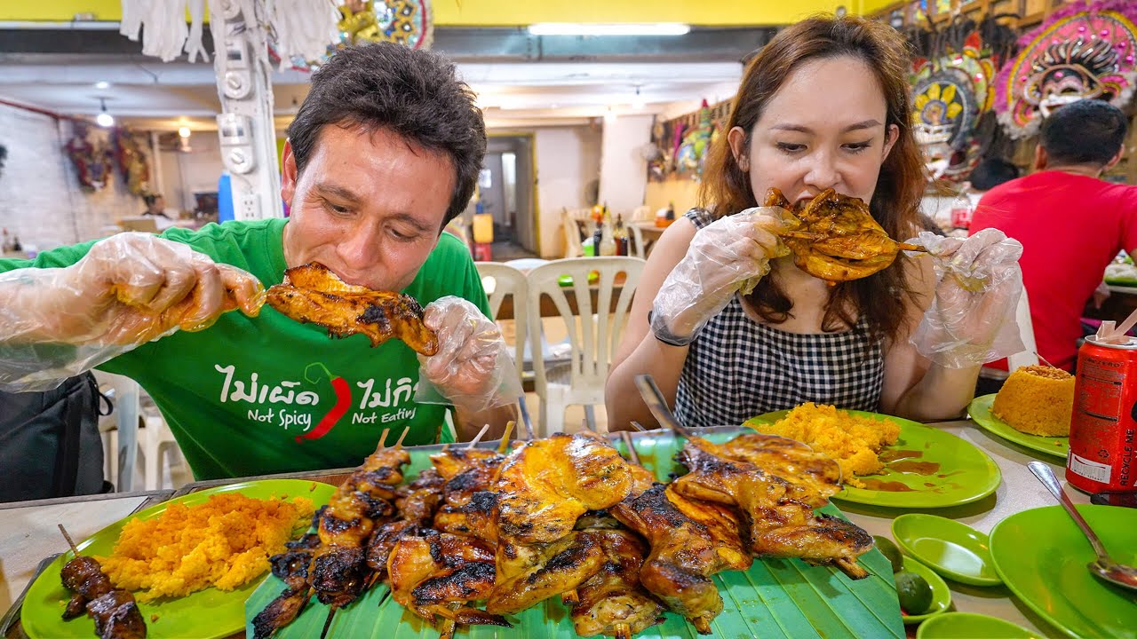 Filipino Street Food in Bacolod! CHICKEN INASAL + Ultimate BBQ Tour in Philippines!