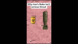 If Iran suddenly makes a nuclear bomb - why is it still not a real threat?