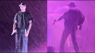 Chris Brown Performs Entire Concert Set In The Rain At First Breezy Bowl In New Jersey