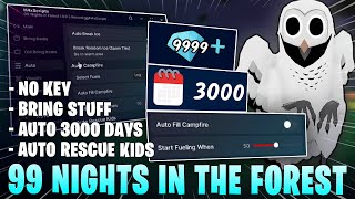 [NEW] 99 Nights in the Forest Script *NO KEY* – Auto Win, Bring Items + Fishing Update!