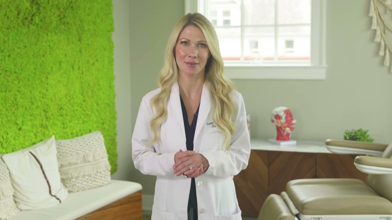 Healthcare professional in a modern office setting.