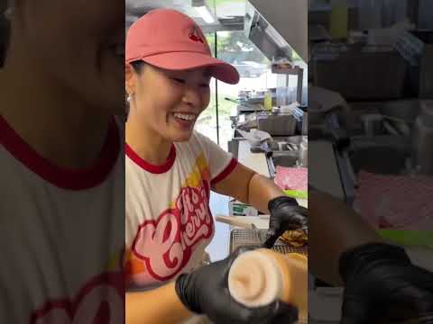 How our #1 selling burger is made! 🍒🍔🔥