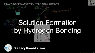 Solution Formation by Hydrogen Bonding