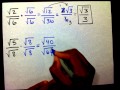 Dividing and Simplifying Radicals