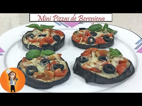 Mini pizzas de Berenjena | Receta de Cocina en Familia