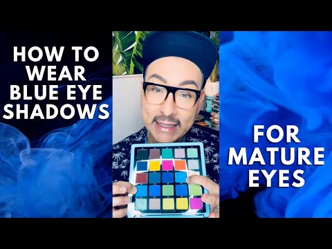 How to wear Blue eyeshadow for mature eyes | mathias4makeup