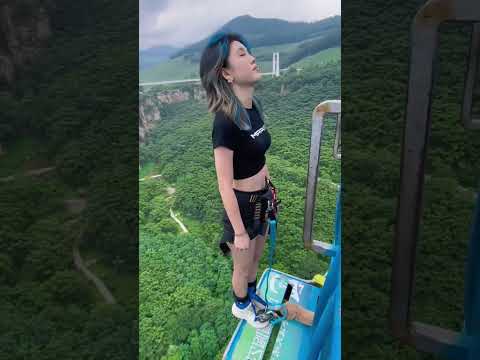 Bungee Jumping Gone Wild! 🎢 #vfx #funny #shorts #bungee #jump
