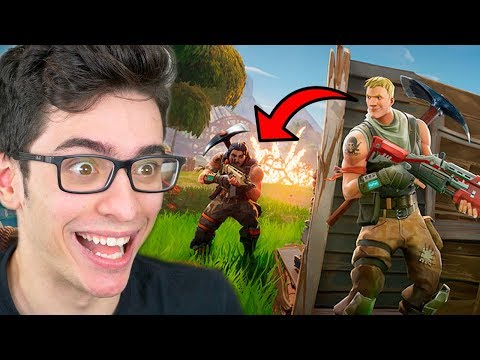 MINHA PRIMEIRA VEZ JOGANDO FORTNITE! QUE JOGO INCRÍVEL!