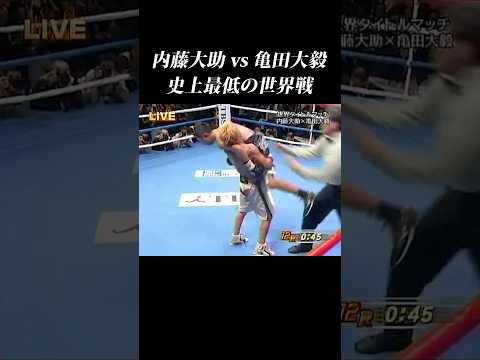 【内藤vs亀田】史上最低の世界戦…亀田大毅が反則連発… #shorts  #内藤大助 #亀田大毅 #亀田