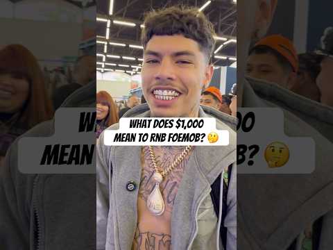 What does $1,000 mean to #RnbFoemob ? 🤔 #upcomingartist #hiphopvibes #texas #shorts