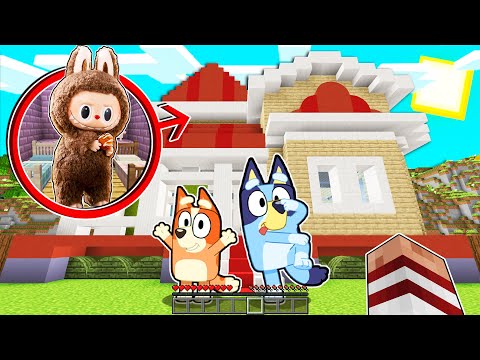 APARECE UN LABUBU QUE HABLA EN CASA DE BLUEY EN MINECRAFT