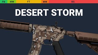 M4A4 Desert Storm Wear Preview