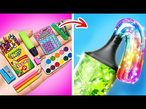 IDE KERAJINAN SEKOLAH KREATIF yang akan Anda sukai! ✏️✨ Peretasan DIY!