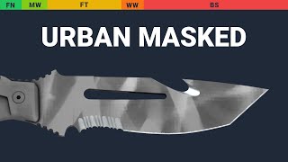 Survival Knife Urban Masked Wear Preview