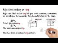 Understanding Adjectives Ending in -ing and -ed