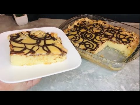 Torta con 1 uovo e 5 cucchiai, la ricetta più economica che ci sia, facile e deliziosa!