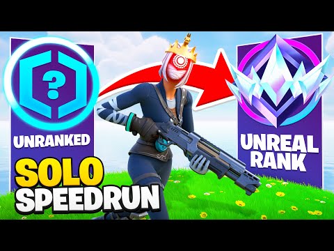 Unranked to UNREAL SOLO SPEEDRUN in Chapter 6 Fortnite Ranked!