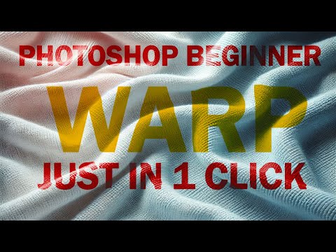 Warp Text In 1 Click Photoshop Tutorial