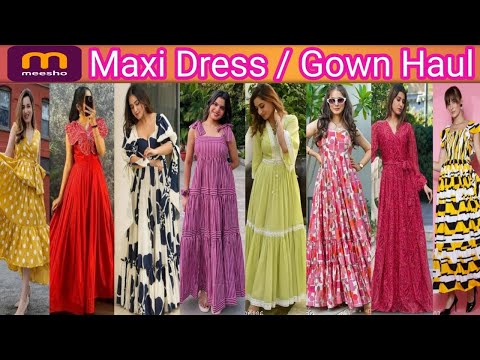 *Huge* Meesho party wear Maxi Dress / Gown haul ✨💝| Birthday outfit 👗| Tryon Haul  #meesho #Dress