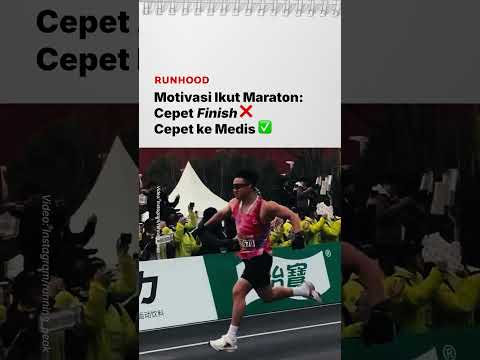 Ada yang begini juga nggak, di race pertama kalian? 😂 #runhood #runningconnect