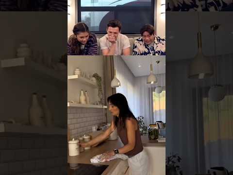 Tom reacting to viral videos part 33 #funny #tomholland #trendingshorts #trynottolaugh #funnyshorts