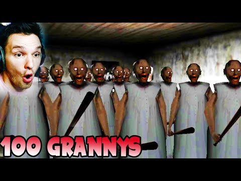 100 GRANNYS IN EINEM ZIMMER SIND SO KRANK (MODS) !! | Granny