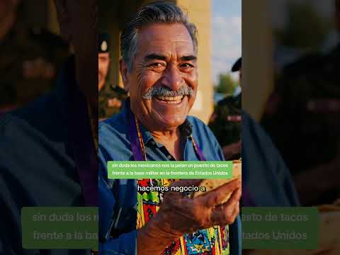 Estados Unidos pone base militar pero México le pone un puesto de tacos al frente