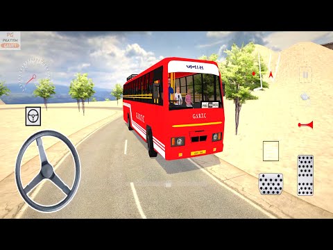 GSRTC Bus Driving in Bharat Bus Simulator 3D Game Android Gameplay | Indian Bus Games for Android