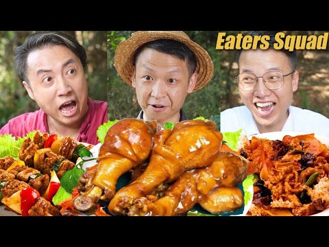Play games and eat pig intestines丨food blind box丨eating spicy food and funny pranks