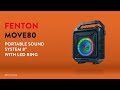 Fenton MOVE80 Portable Karaoke Speaker with Mic, Lights & Bluetooth
