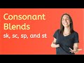 Exploring Consonant Blends: sk, sc, sp, and st