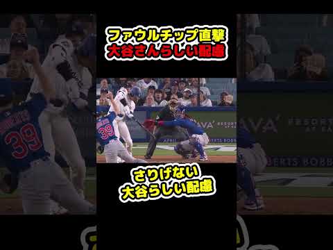 打球速度100マイルを超えるファウルチップはたいへん危険です #shorts