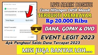 Live Narik Saldo Dana Rp 20.000 Ribu Langsung Masuk Cuma Hitungan Detik - Apk Penghasil Saldo dana