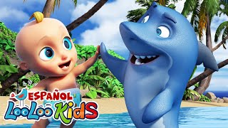 🛏️✨ Diez en la Cama + Bebé Tiburón 🦈 Canciones Infantiles para Niños y Bebés | LooLoo Kids Español