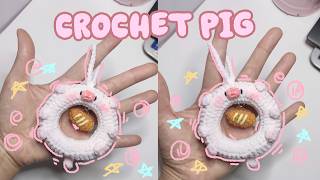 Crochet pig | Hướng dẫn móc bé heo bánh mì | Móc len