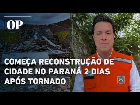 Tornado: engenheiros e arquitetos chegam a Rio Bonito do Iguaçu para iniciar reconstrução da cidade