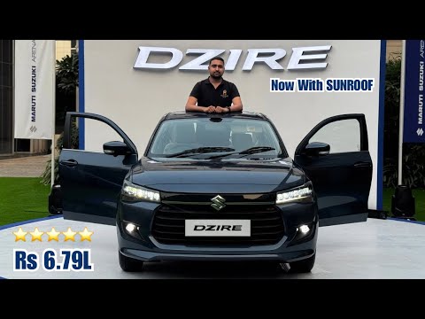 New Maruti Suzuki Dzire 2024 🔥 ZXi Plus AMT Top Model with SUNROOF | MiNi Audi ❤️ BEST car under 10L