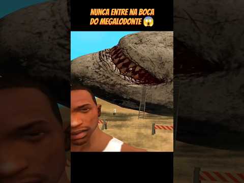 NUNCA ENTRE NA BOCA DO MEGALODONTE!! 😱 #shorts #games #gtasanandreas