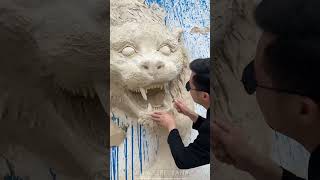 भूत 👻 वाली दीवार के सामने माता 😳 रानी का Lion 👑 बना Diya || #shorts #trending #viralvideo