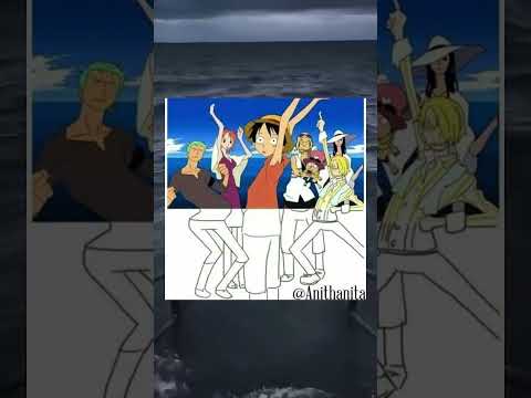 One Piece Khi băng mũ rơm tạo dáng Meme hài hước Đảo Hải Tặc #onepiece #shorts