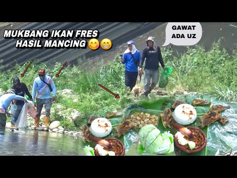 Mantap..! Mukbang ikan fres hasil mancing bikin ngiler