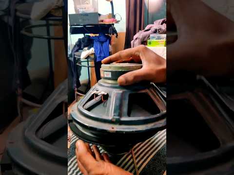 Woofer paper re cone ചെയ്തപ്പോൾ #shorts #shortvideo #ytshorts